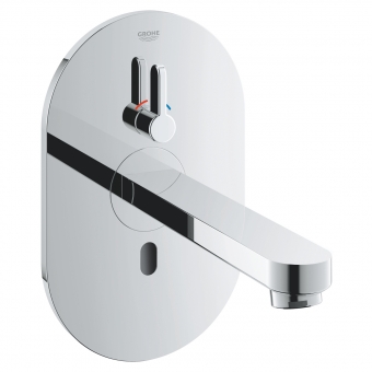 Maišytuvas praustuvui sensorinis iš sienos GROHE Eurosmart Cosmopolitan 232mm, reguliuojamas temperatūros ribotuvas 